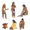 Woodland Scenics SP4443 1.5-Inch Scene Setters Figurine, Native Americans, 5/Pack