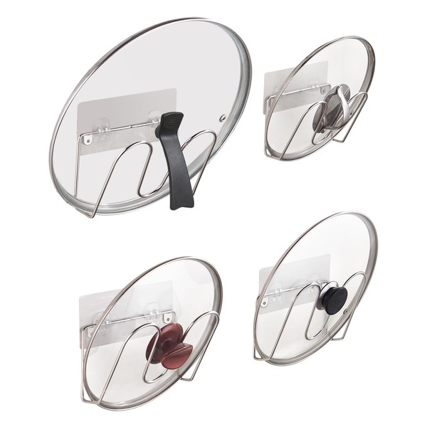 YQh Cabinet Door Pot Lid Rack, Kitchen Wall Pot Lid