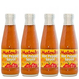 Matouk's Salsa Picante Hot Pepper Sauce, 10-Ounce Bottles (Pack of 4)