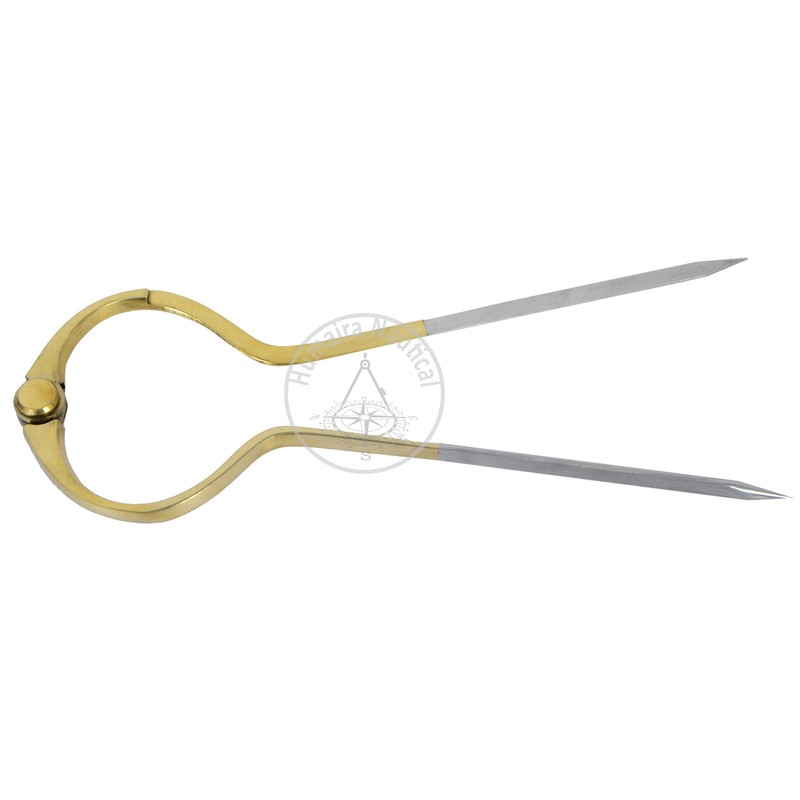 Humaira Nautical 8" British Style Navigational Dividers/Single Handed Dividers