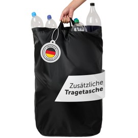 Blumtal Plant Bottles Collection Container 100 L - Deposit Bottles Bag for Bamboo Deposit Bottles Organiser - Deposit Bottles Container - Empty Collection Container with Hole - Deposit Bottles