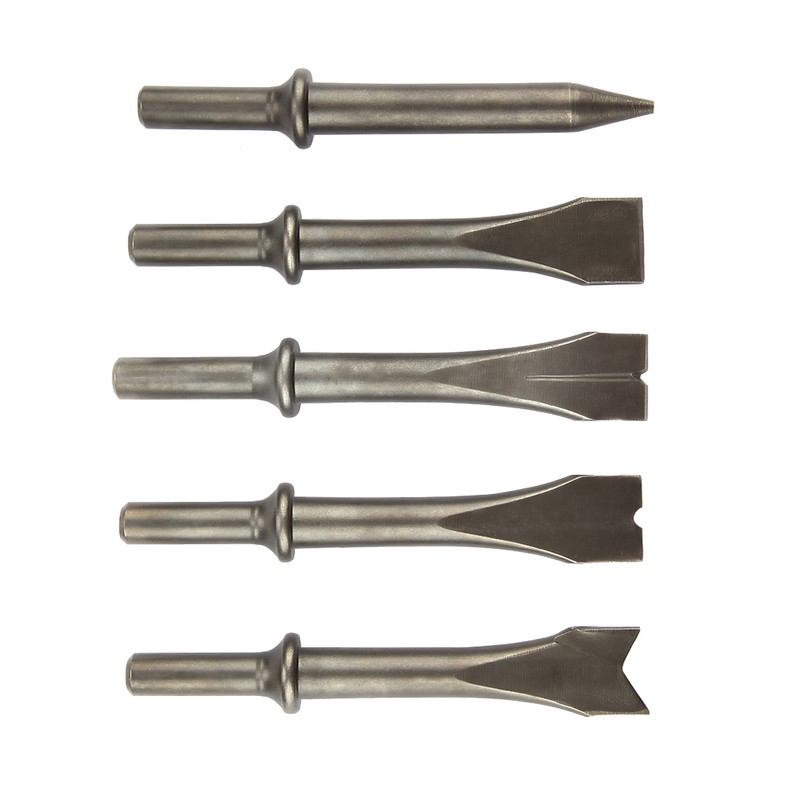 5pcs Air Hammer Chisel Set Pneumatic Hammer Bit Set for