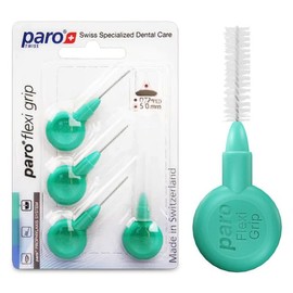 Paro Swiss FlexiGrip, Medium, Green, Cylindrical, 5 Mm, 4 Pcs. 3 Pack