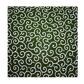 Arabesque Pattern Furoshiki 100% Cotton Made in Japan Green Bag (4 Widths)