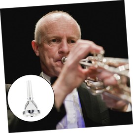 Kisangel Practical Silver Horn Mouthpiece Durable Accessory for French Horn Replacement Necessary for Musicians Safe and Reliable for Confident Use