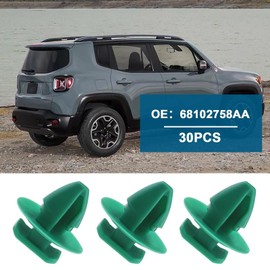 The Lord of the Tools Pack of 30 Car Rear Wheel Arch Wideners and Trim Clips 68102758AA Compatible with Renegade 2015-2017 Car Mounting Clips