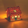 Baker Ross AX364 Gingerbread House Wooden Tea Light Holder -