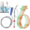 Destapador de Drenaje, Kit de 6 Herramientas para Eliminar Obstrucciones