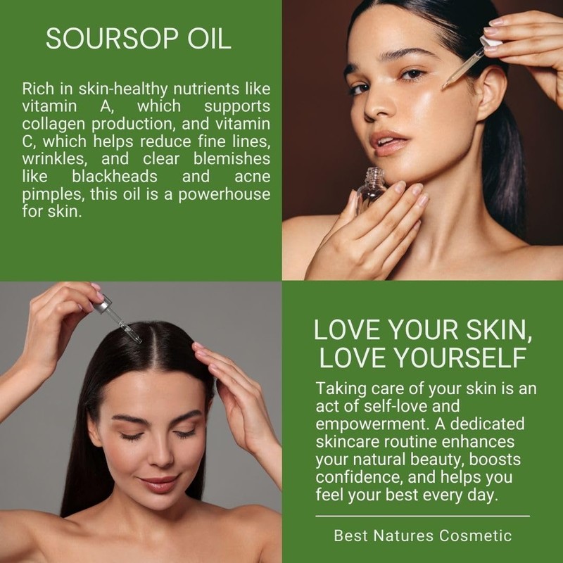 Virgin Soursop Oil (Anona Muricata, Graviola, Guanabana) – 100% Pure,