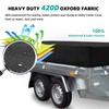 VWACBOAW Utility Trailer Cover, Waterproof Dust Heavy Duty Dump Trailer