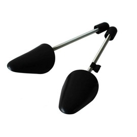 QUUPY 4 Pairs Adjustable Length Plastic Shoe Tree Spring Shoe Stretcher Shoes Shape Keeper with Tension Spring Coil Keep Shoes in Good Shape (Men Size)