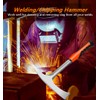 Welding/Chipping Hammer,28 oz Slag Removal Tool with Forged Steel Construction