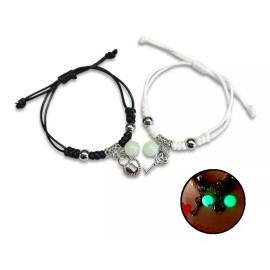 Dtup Set Pulseras Candado Corazón Y Llave Regalo Romántico Novios