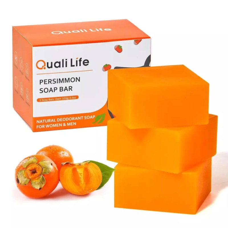 QualiLife 체취 조절을 위한 QualiLife 3 PCS 감 비누 -