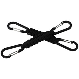 Upluckey 2PCS Paracord Keychain with Snap Hook Carabiner Clips Heavy Duty Lanyard Key Chain with Locking D Ring for Outdoor Hiking Camping Car