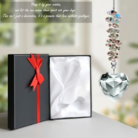 Heart Shaped Sunshine Catcher, Crystal Gift for Women, Mom,Rainbow Maker for Windows, Room, Garden Home Decor