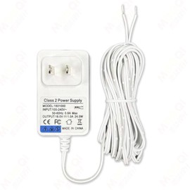 UPMMUD DC18V Output WhiteClass 2 Power Supply AdapterPower Supply Transformer for Ring, Nest, Eufy, Wyze, Arlo, 19.6 ft Cable, White