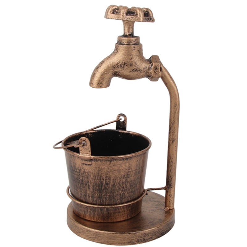 Iron Ashtray Vintage Hand‑Made Craft Faucet‑Shaped Ash Tray Bar Props