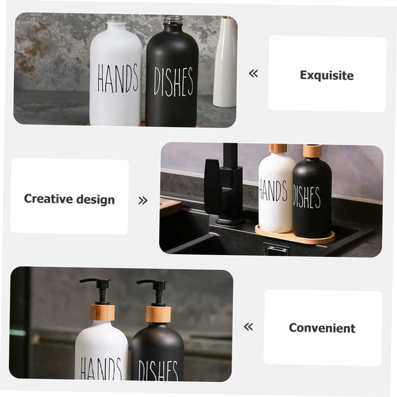 BIUDECO Bathroom Liquid Soap Dispenser Pump Squeeze Soap Dispenser Refillable