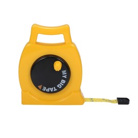 Ieron Retractable Soft Measuring Tape with Metric and Imperial Scale 1m Plastic Manual Tape Measure with Handle for Indoor and Outdoor Use Yellow