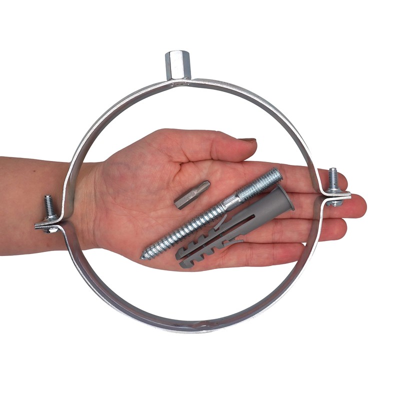 SKIR'CO Pipe Clamp for 150 mm Pipes, Pipe Carrier for