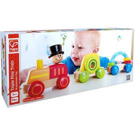Hape Wooden Railway Triple Play Wooden Train Set