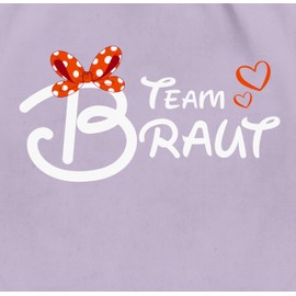 Shirtracer - Gym Bag Backpack - JGA Stag Night Women - Team Bride - Bow, 05 Pastel Purple, Unit size