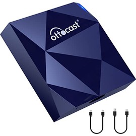 Ottocast Wireless Android Auto Adapter - 2023 Version Android Auto Mini Wireless Car Adapter for Android & OEM Wired AA Cars- Easy Setup via Plug-in Car USB，5Ghz WIFI 15S Auto Connection Online Update