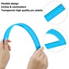 Tdfronien 2 Packs 12 Inch Plastic Ruler and 6 Inch