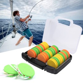 Yuecoom 24pcs Eva Fishing Line Storage Spools, Spool Tackle, Fishing Line Storage, Fly Fishing Equipment for Organiser, Foam Line Winder, Winding Board, Fishing Equipment