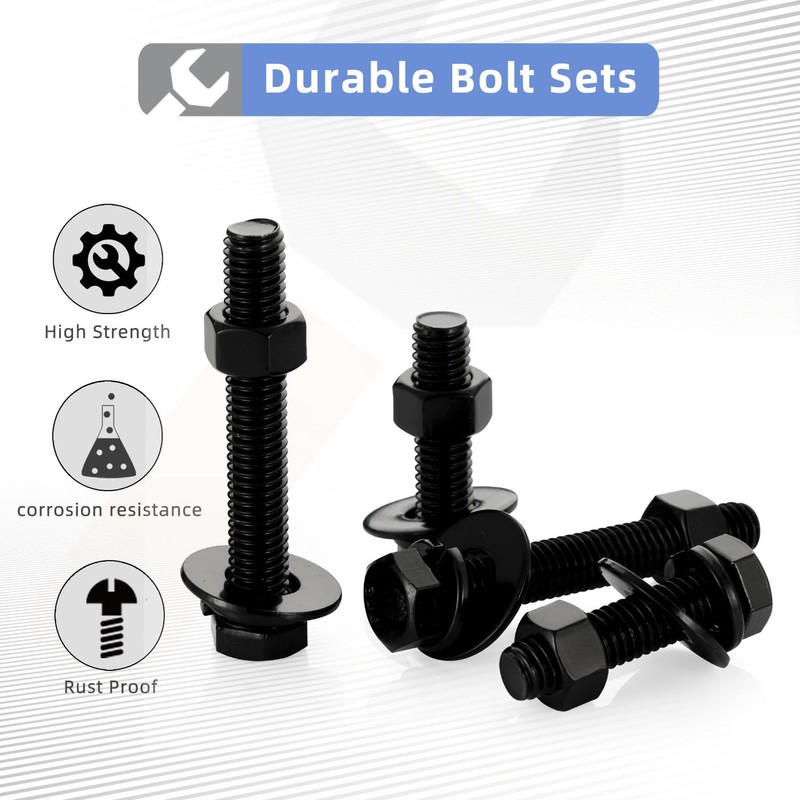 1/4-20 x 1-1/2" Hex Head Screws Bolts, Nuts, Flat &