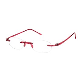 Scojo New York Gels Reading Glasses - Stylish & Durable Readers for Men & Women - For Everyday Use, Magenta, 1.25x