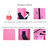 VIDOSCLA 3Pcs Crown Prints Backpack Sets Bowknot Primary Schoolbag Travel