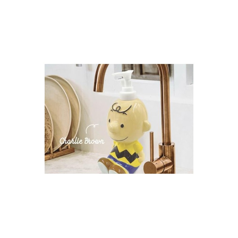 Marimo Craft SPPS-077 Soap Dispenser, Charlie Brown, 4.1 x 7.7