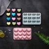 2 Pack Valentine's Day Themed Silicone Molds 12 Cavity 3D