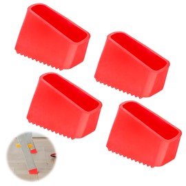 UOCAI Pack of 4 50 x 20 mm Universal Rubber Feet for Ladders, Replacement Ladder Caps Replacement Feet for Ladders Non-Slip Ladder Feet Ladder Foot Cover Ladder Feet Ladder Foot Covers Protective Caps