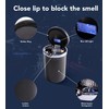 SOLARXIA Car Ashtray with Lid Auto Ashtray LED Easy Clean