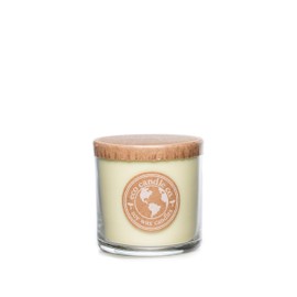 Eco Candle Co. Recycled Candle, Verbena Basil, 6 oz. - Scents of Lemons, Verbena, Basil, & Cedar - 100% Soy Wax, No Lead, Kraft Paper Label & Lid, Hand Poured, Made from Midwest Grown Soybeans