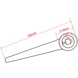 Yoogu 10 inch Recliner Handle Replacement Part Lever Kits 5/8 inch Square (red Oak Color)