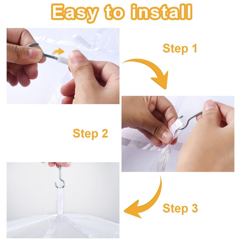 Mosquito Net Dome Polyester Princess Bed Canopy Mosquito Net Bed