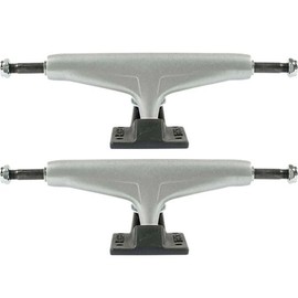 Tensor Trucks Mag Light Reflect Silver/Black Skateboard Trucks - 5.25" Hanger 8.0" Axle (Set of 2)