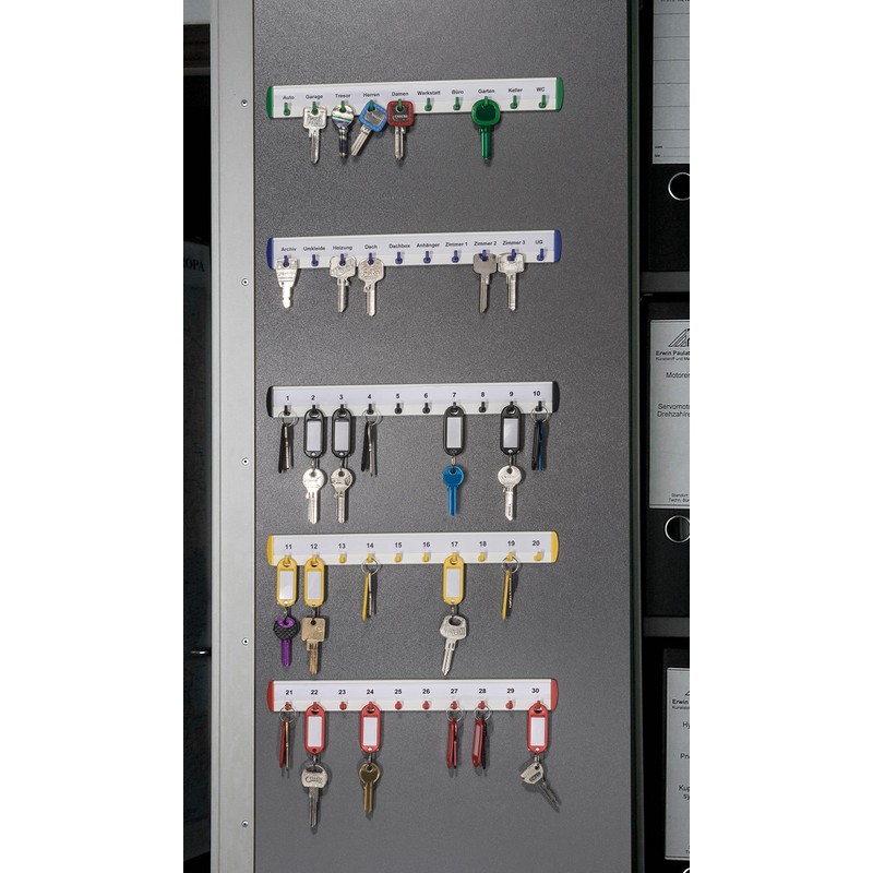 Haky Key Rack with 6,7,8 or 10 Hooks incl. Matching