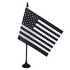 AZ FLAG - USA Black and White Table Flag 8.25