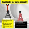 Upgraded Jack Stands 3 Ton (6,600 LBs) with 2 Crossbars