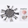 POFET 3 Sizes Nail Art French Tips Edge Smile Cut