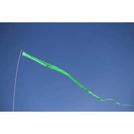 EEZ RV Products 25' Long (Green) Wind Streamer, Great for RVing, Boondocking, Back Yard Wind Sock (1 Piece)