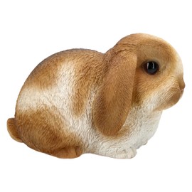 Figuren Shop GmbH Garden Rabbit Figurine - Weatherproof & Hand-Painted Rabbit Figurine for Garden, Balcony & Patio, Polyresin, 16 cm