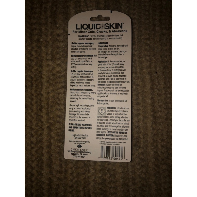 Liquid Skin  Liquid Skin-The Better Bandage for Minor Cuts, Cracks