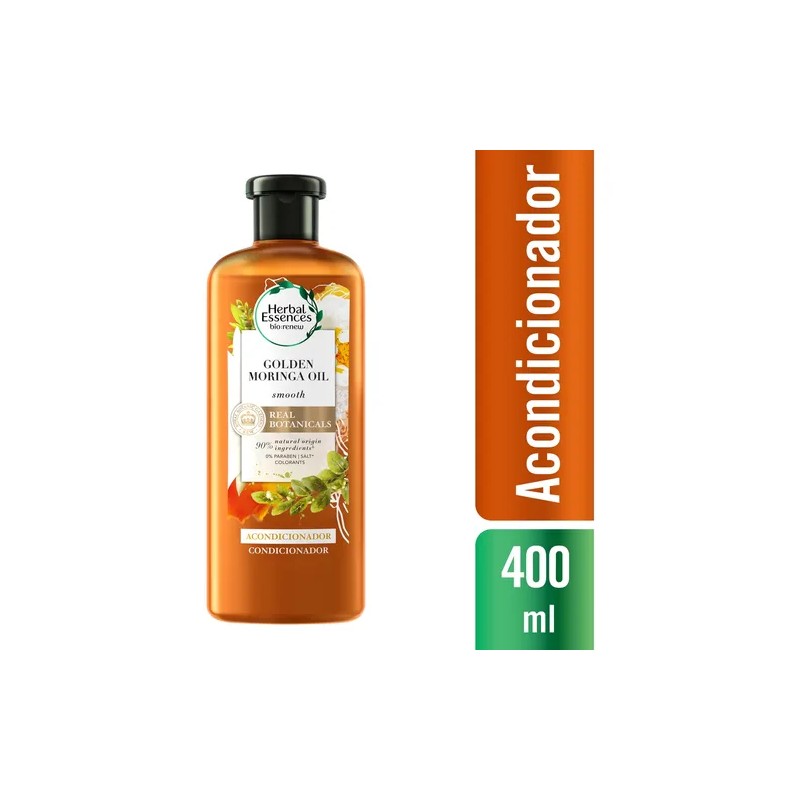 Acondicionador Herbal Essences Bio:Renew Aceite de Moringa Dorada 400 ml