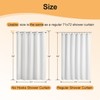 River Dream Cotton Blend No Hook Shower Curtain with Snap